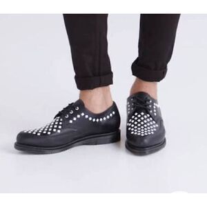 Dr. Martens Willis Studded Creeper In Black 6